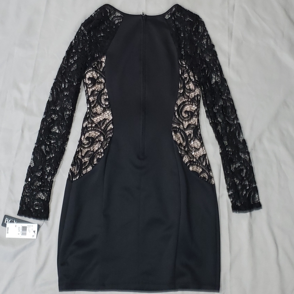 BCX Lace/Sequin Mini Bodycon Dress size 9 Juniors - Picture 8 of 10